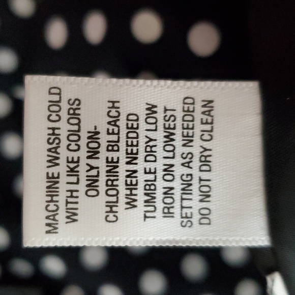 Laura Ashley- Women's Polka Dot Peplum jacket coat black/white New! Sz.Large - Picture 8 of 8